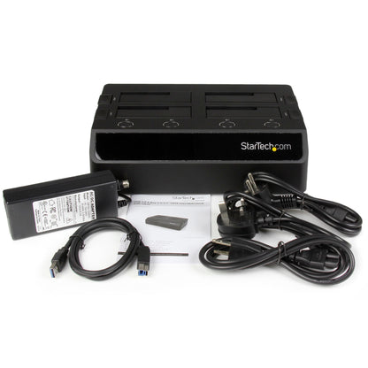 StarTech.com SDOCK4U33 storage drive docking station USB 3.2 Gen 1 (3.1 Gen 1) Type-B Black