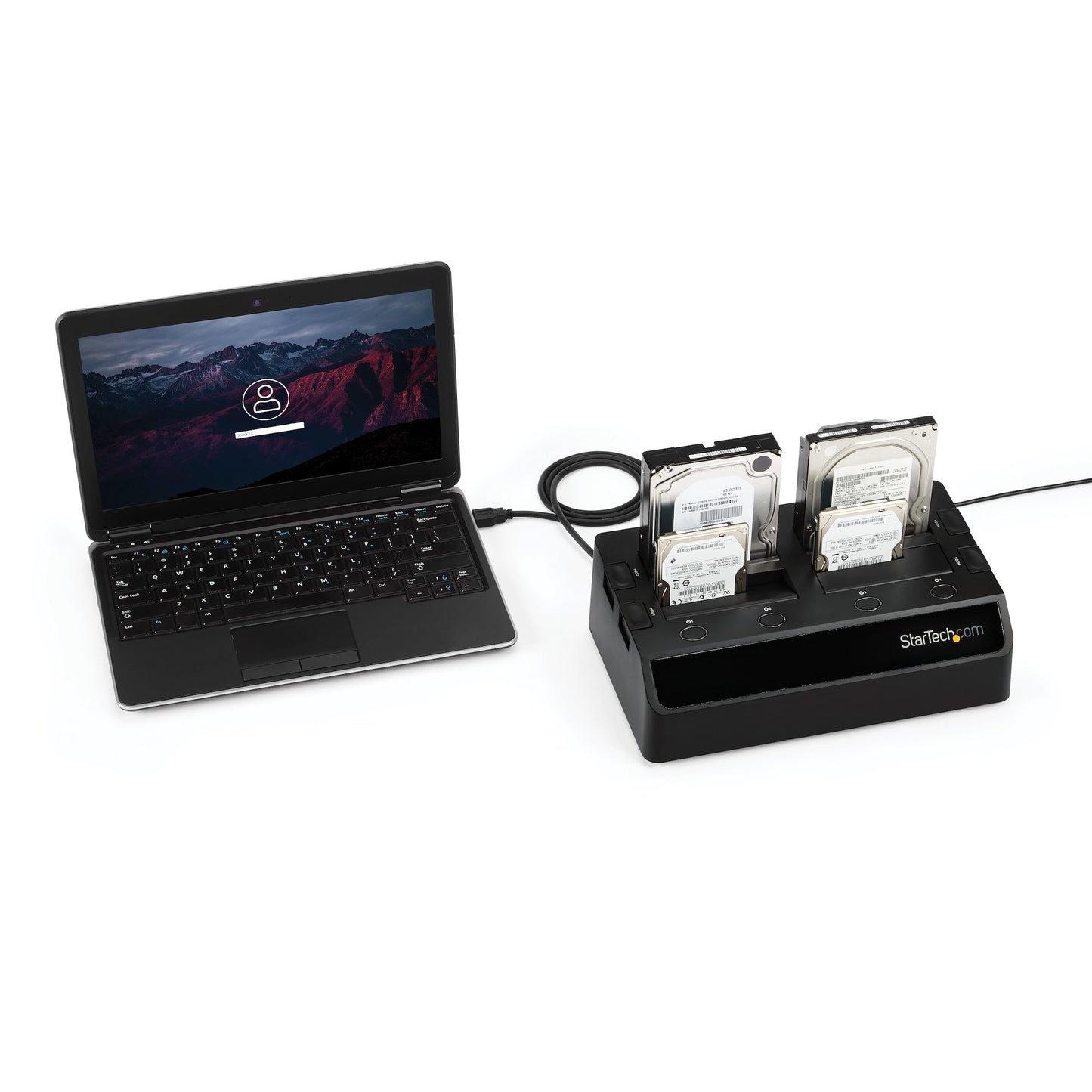 StarTech.com SDOCK4U33 storage drive docking station USB 3.2 Gen 1 (3.1 Gen 1) Type-B Black