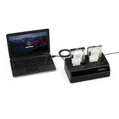 StarTech.com SDOCK4U33 storage drive docking station USB 3.2 Gen 1 (3.1 Gen 1) Type-B Black
