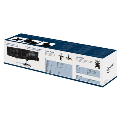 ARCTIC Z3 Pro 30" Desk Black, Stainless steel