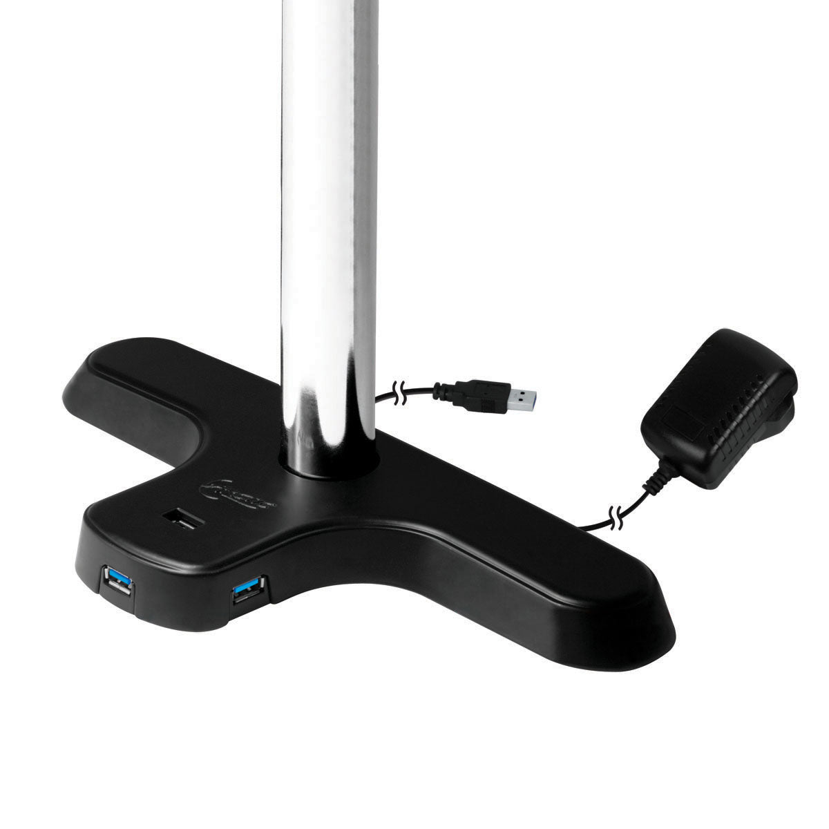 ARCTIC Z3 Pro 30" Desk Black, Stainless steel