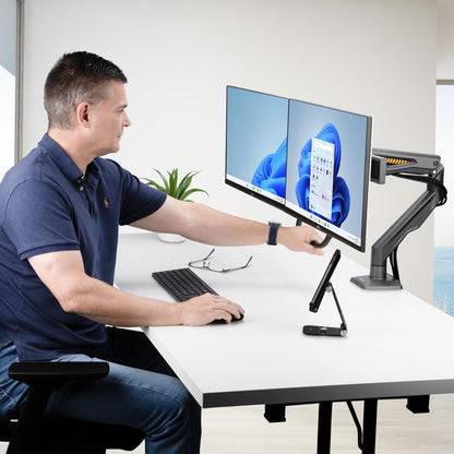StarTech.com H2M1AS2-MONITOR-ARM monitor mount / stand 27" Desk Black