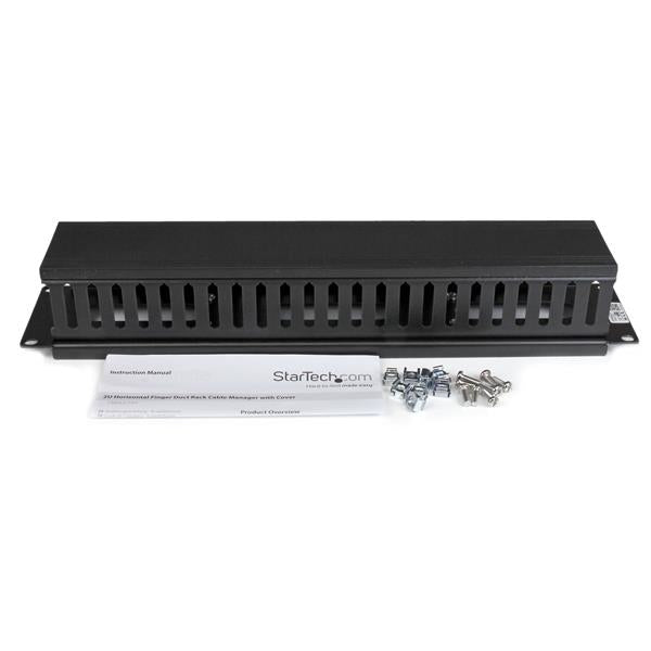 StarTech.com CMDUCT2U rack accessory Cable management panel