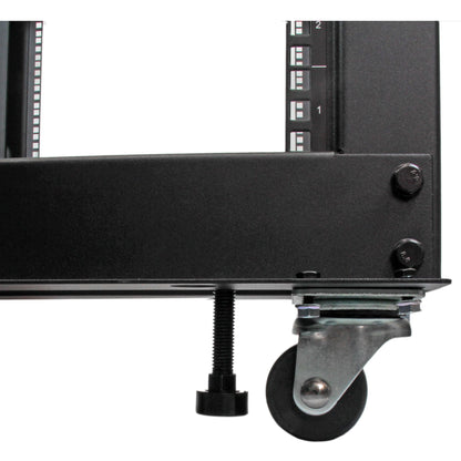 StarTech.com 4POSTRACK12U rack cabinet 12U Freestanding rack Black