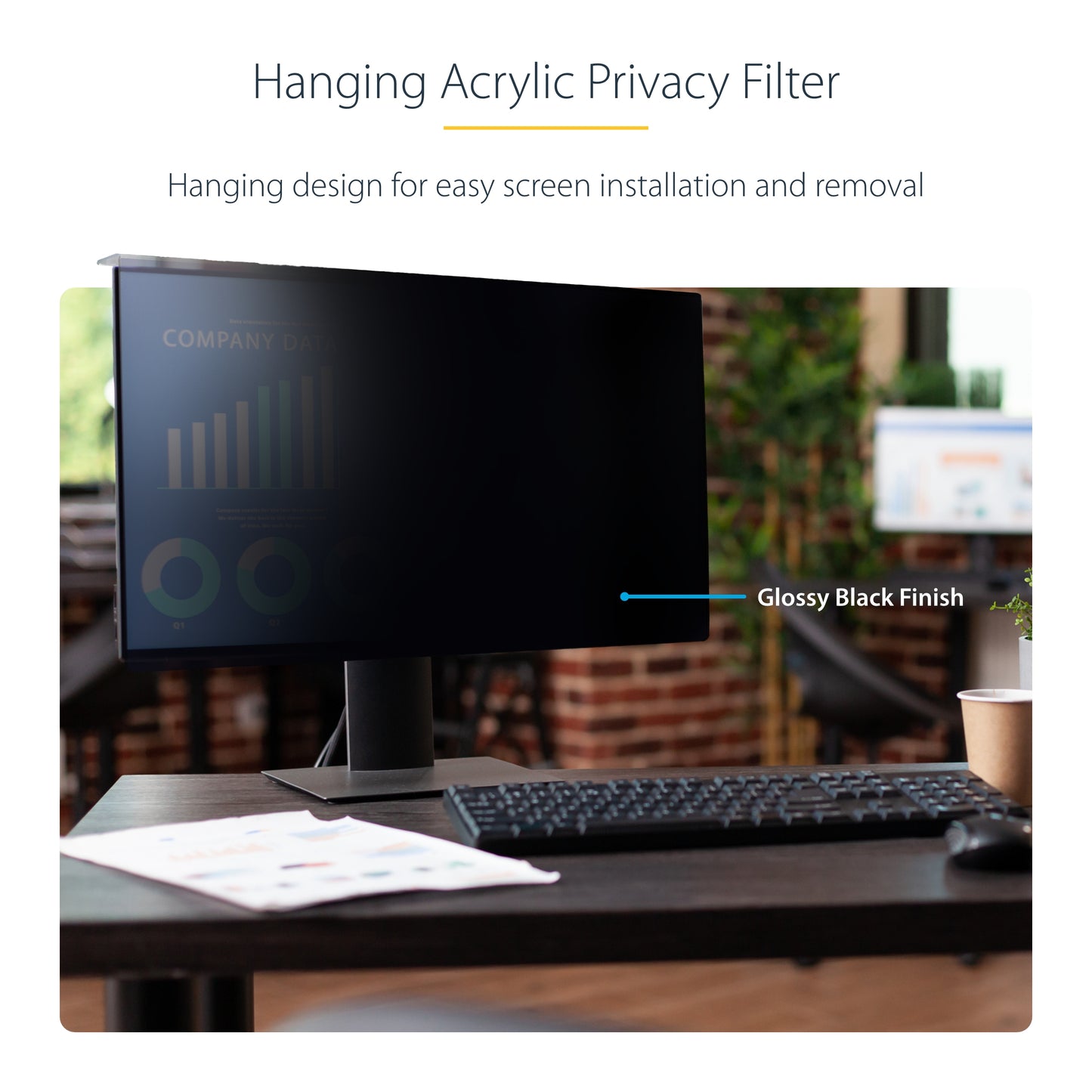 StarTech.com 2461A-PRIVACY-SCREEN display privacy filters 24" Monitor Frameless display privacy filter