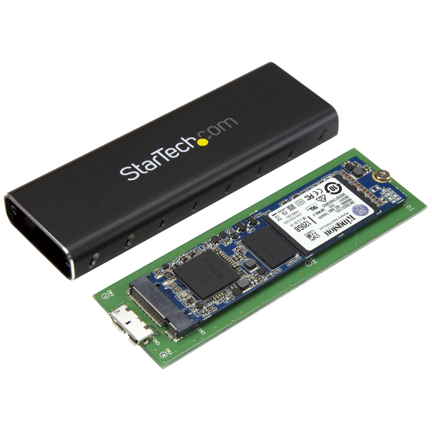 StarTech.com SM2NGFFMBU33 storage drive enclosure SSD enclosure Black M.2