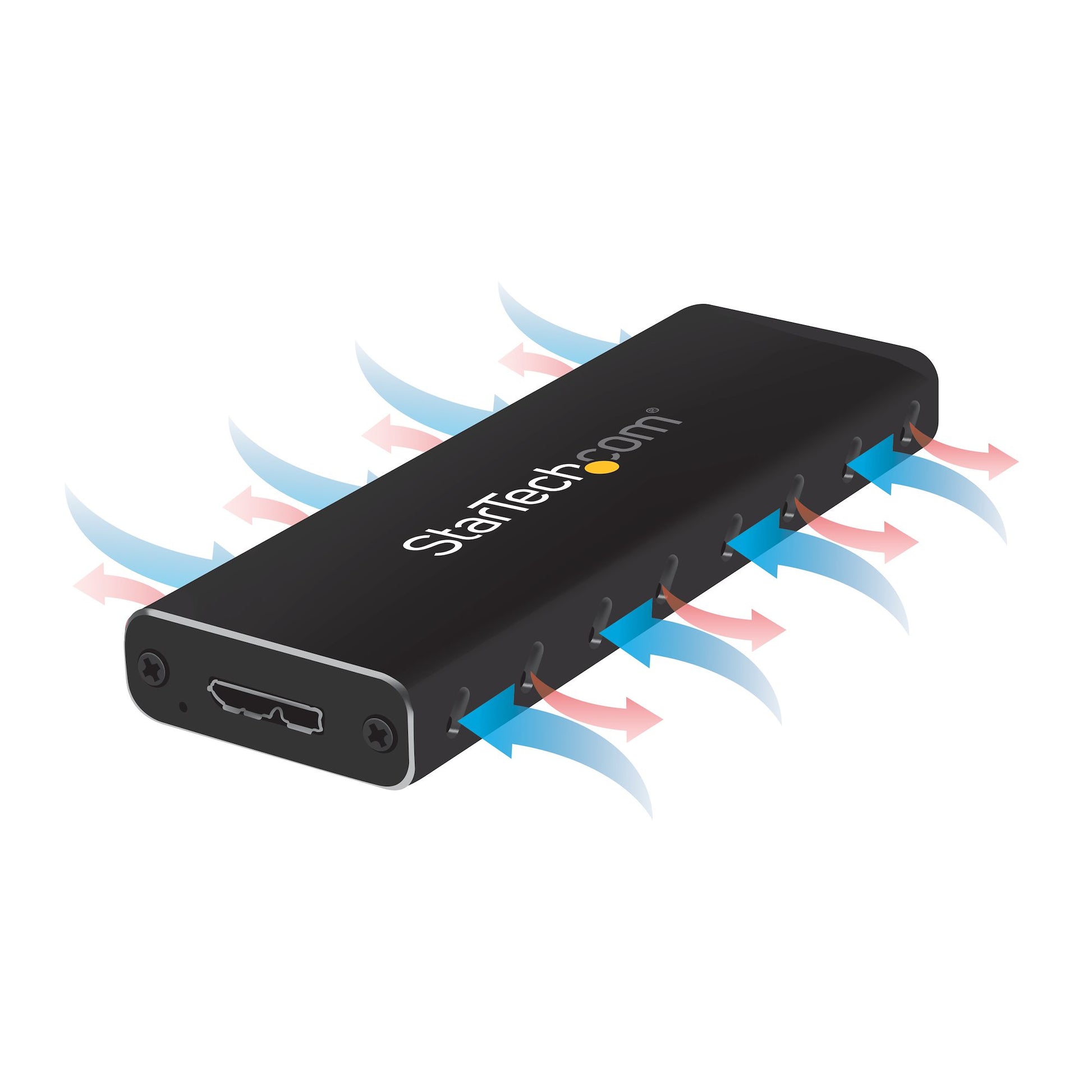 StarTech.com SM2NGFFMBU33 storage drive enclosure SSD enclosure Black M.2