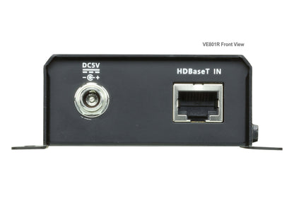 ATEN VE801R AV extender AV receiver Black