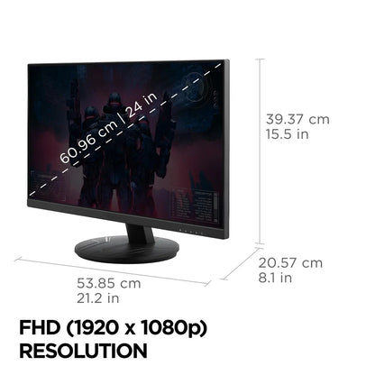 Viewsonic VX Series VX2416A computer monitor 24" 1920 x 1080 pixels Full HD Black