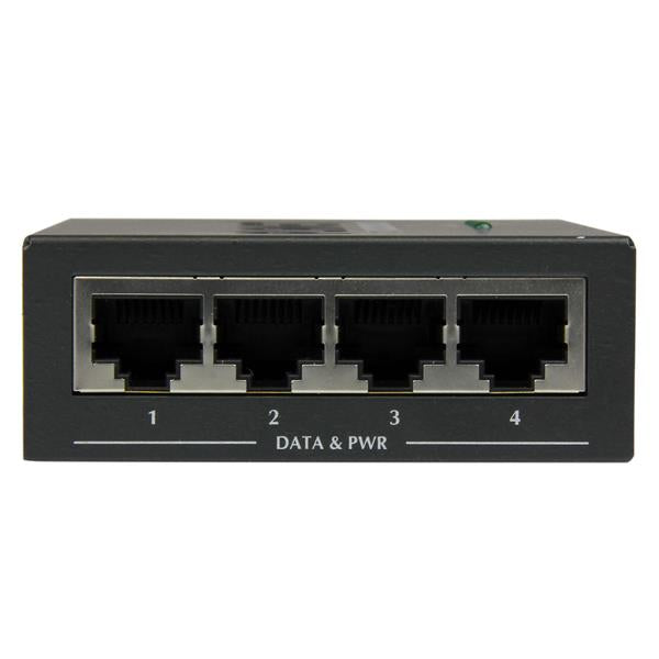 StarTech.com POEINJ4G network extender Network transmitter Black