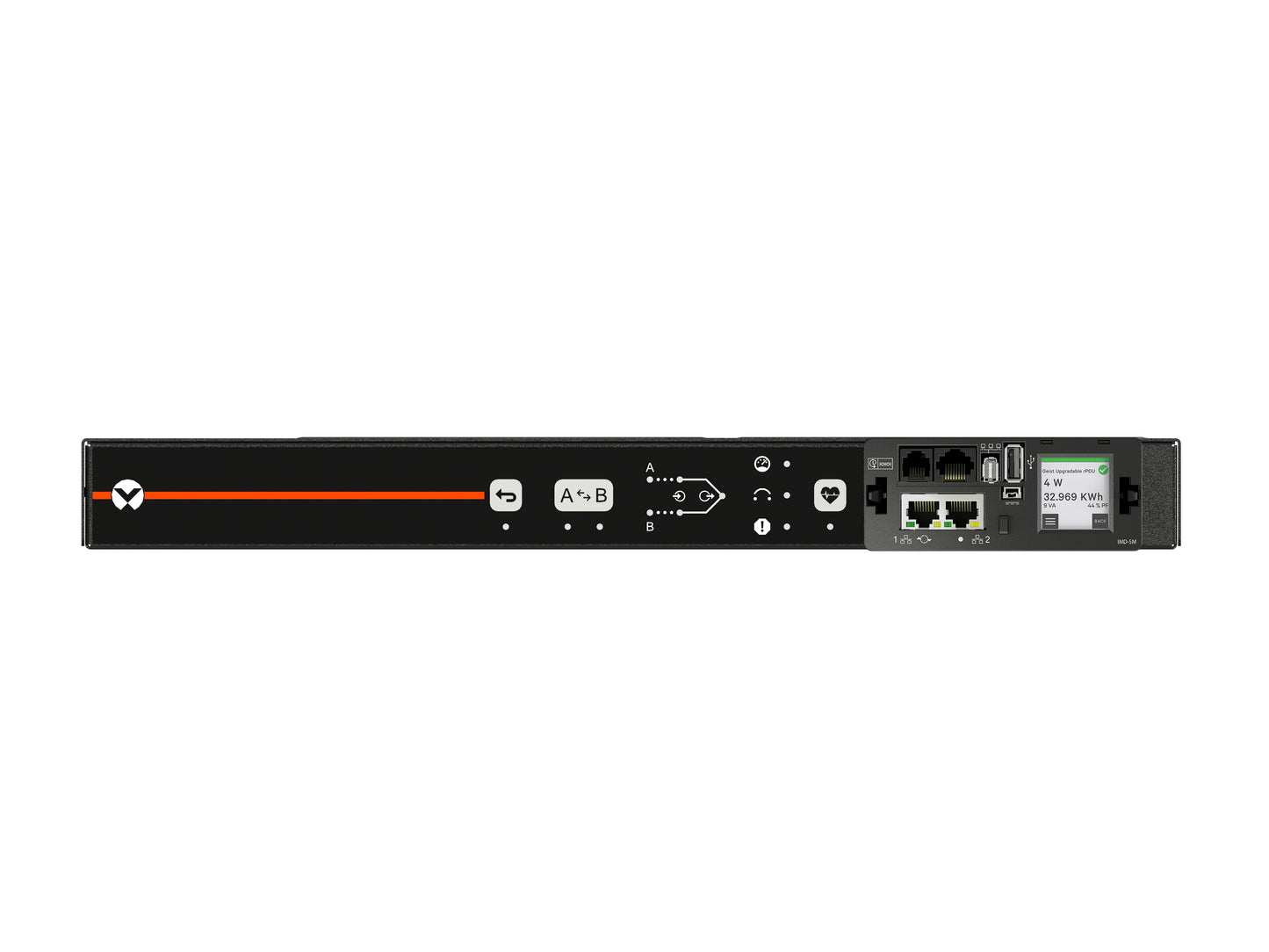 Vertiv Geist AU03E1R5-12CF17-1C14C14A900-D power distribution unit (PDU) 10 AC outlet(s) 1U Black