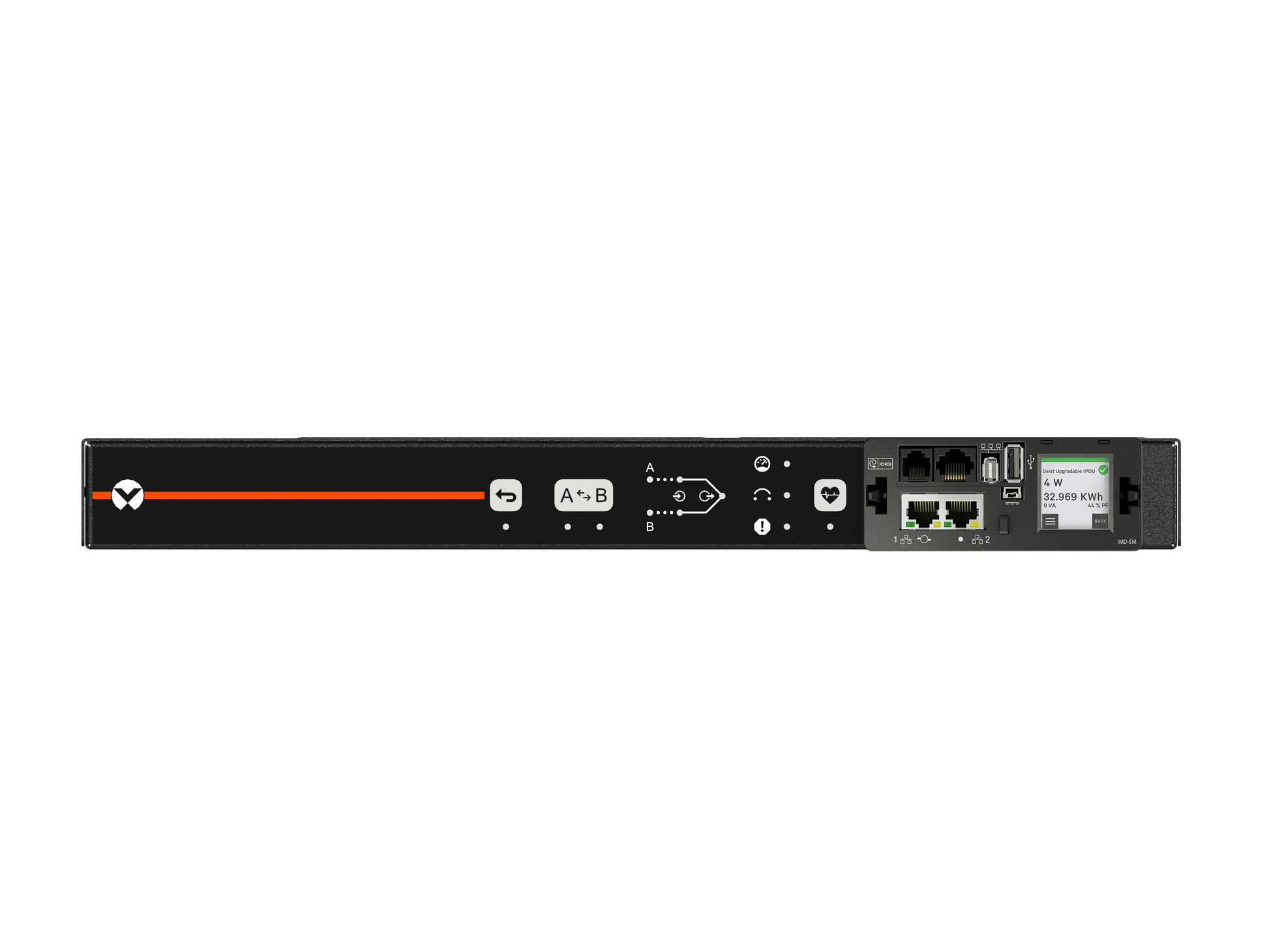 Vertiv Geist AU03E1R5-12CF17-1C14C14A900-D power distribution unit (PDU) 10 AC outlet(s) 1U Black