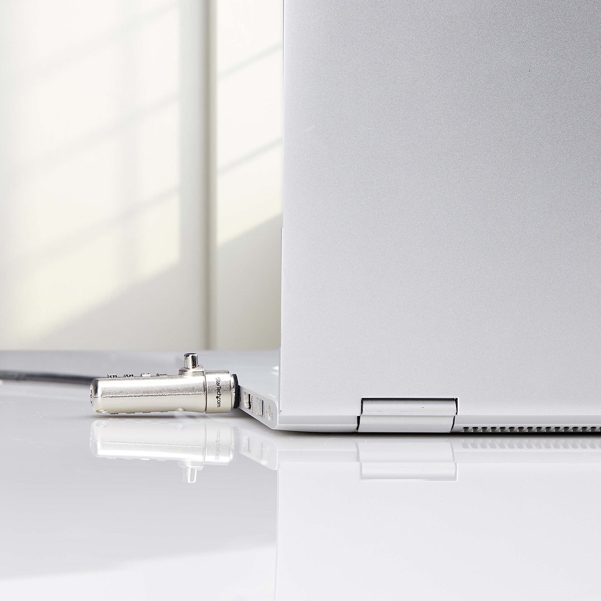 StarTech.com SNANOC4D-LAPTOP-LOCK cable lock Black, Silver 78.7" (2 m)