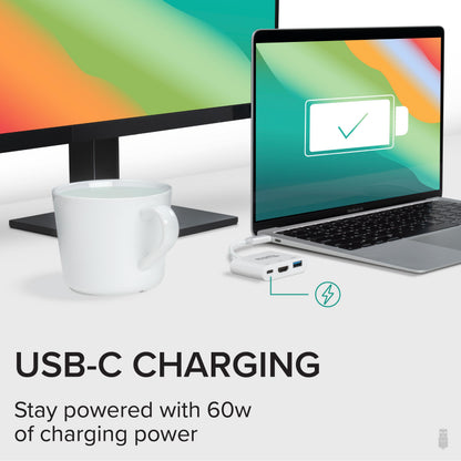 Plugable Technologies USBC-MD103 laptop dock/port replicator Wired USB Type-C White