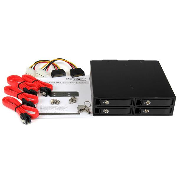 StarTech.com SATSASBP425 drive bay panel 5.25" Storage drive tray Black