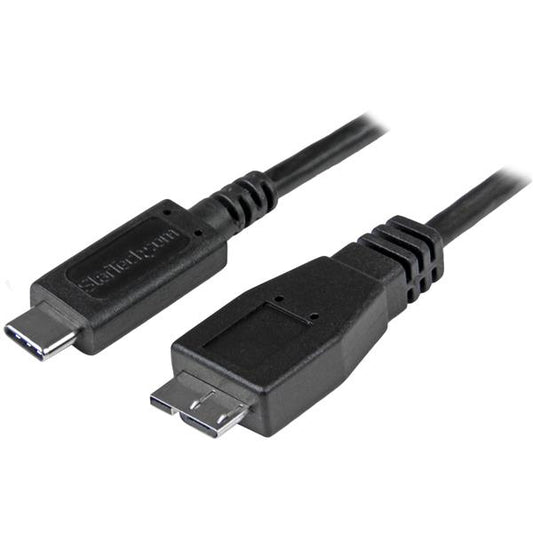 StarTech.com USB31CUB1M USB cable USB 3.2 Gen 2 (3.1 Gen 2) 39.4" (1 m) USB C Micro-USB B Black