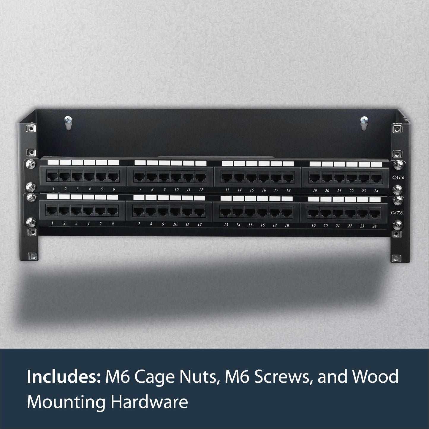 StarTech.com WALLMOUNTH4 rack cabinet 4U Wall mounted rack Black