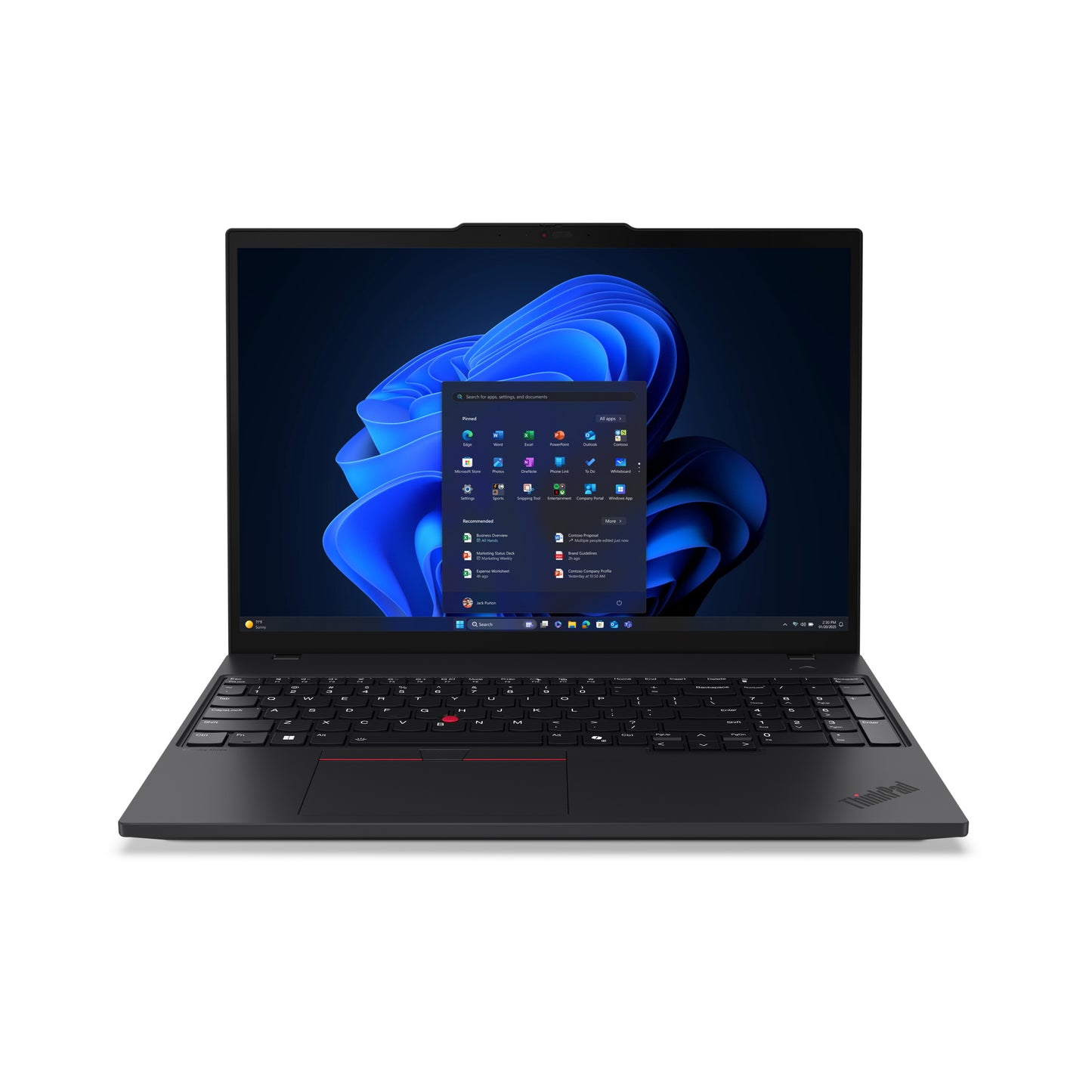 Lenovo ThinkPad T16 Gen 4 (Intel) Intel Core Ultra 7 255U Laptop 16" Touchscreen WUXGA 32 GB DDR5-SDRAM 1 TB SSD Wi-Fi 6E (802.11ax) Windows 11 Pro Black