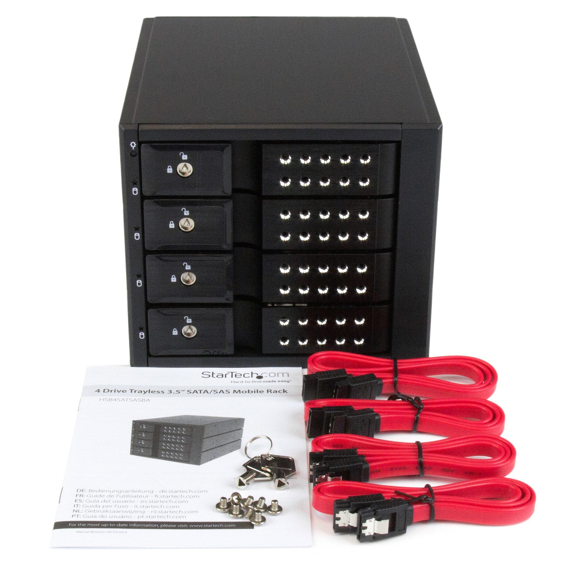 StarTech.com HSB4SATSASBA drive bay panel Black