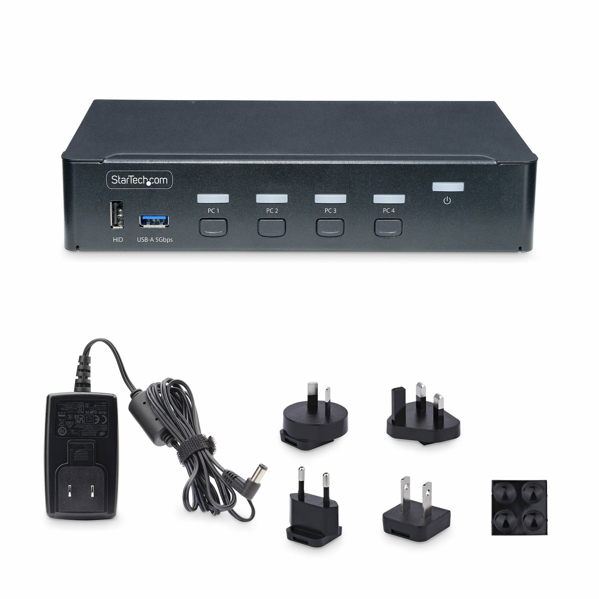 StarTech.com P4AD122-KVM-SWITCH KVM switch Rack mounting Black