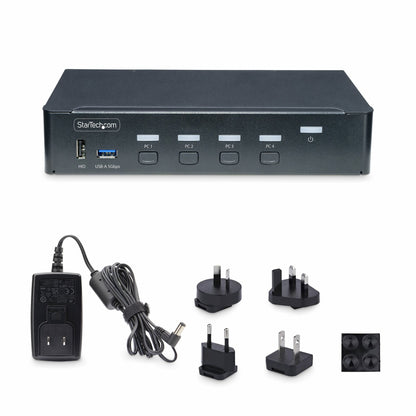 StarTech.com P4AD122-KVM-SWITCH KVM switch Rack mounting Black