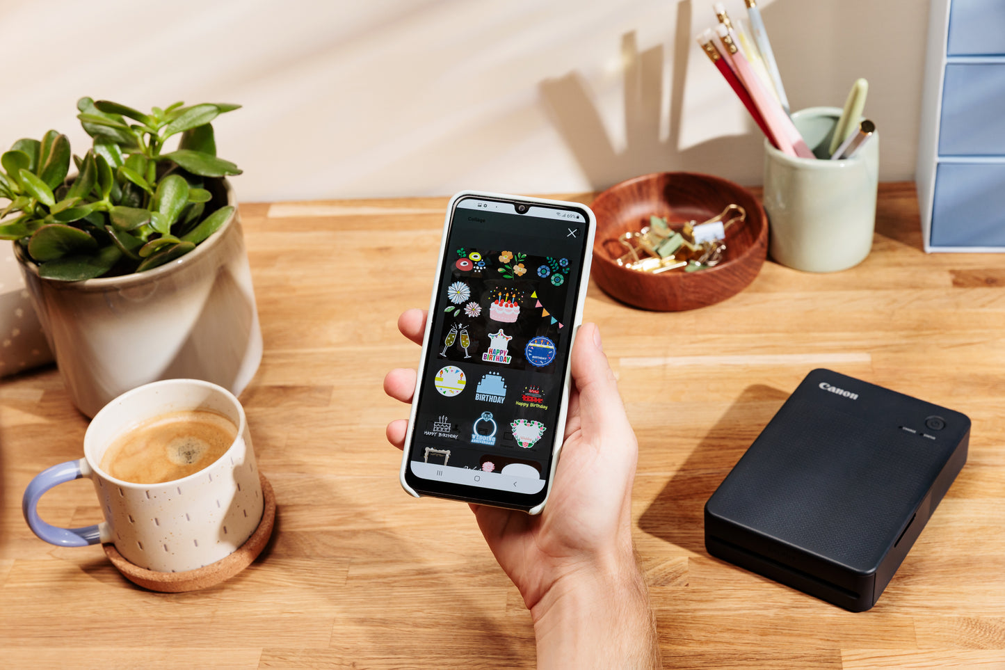 Canon SELPHY QX20 WH photo printer Dye-sublimation 287 x 287 DPI 2.8" x 3.3" (7.2x8.5cm) Wi-Fi