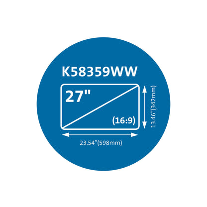 Kensington MagPro™ 27.0" (16:9) Monitor Privacy Screen with Magnetic Strip