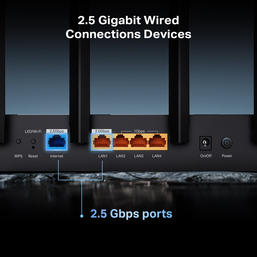 TP-Link Archer BE400 wireless router 2.5 Gigabit Ethernet Dual-band (2.4 GHz / 5 GHz) Black