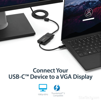 StarTech.com CDP2VGA USB graphics adapter 1920 x 1200 pixels Black