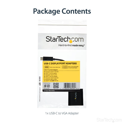 StarTech.com CDP2VGA USB graphics adapter 1920 x 1200 pixels Black