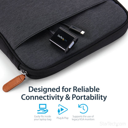 StarTech.com CDP2VGA USB graphics adapter 1920 x 1200 pixels Black