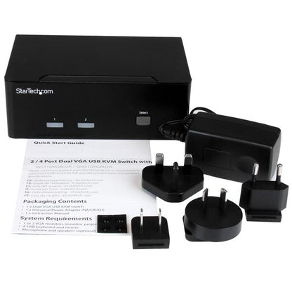StarTech.com SV231DVGAU2A KVM switch Black