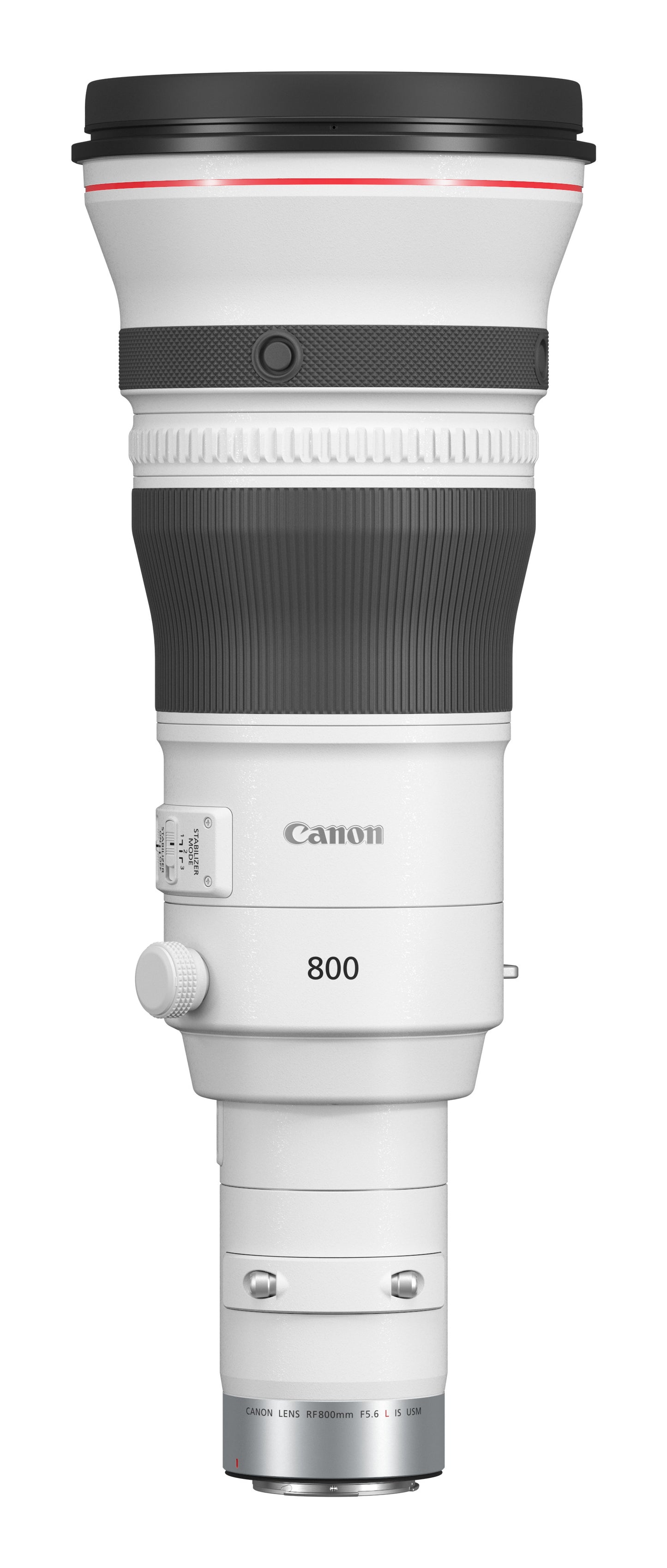 Canon RF800mm F5.6 L IS USM MILC Super telephoto lens Black, White