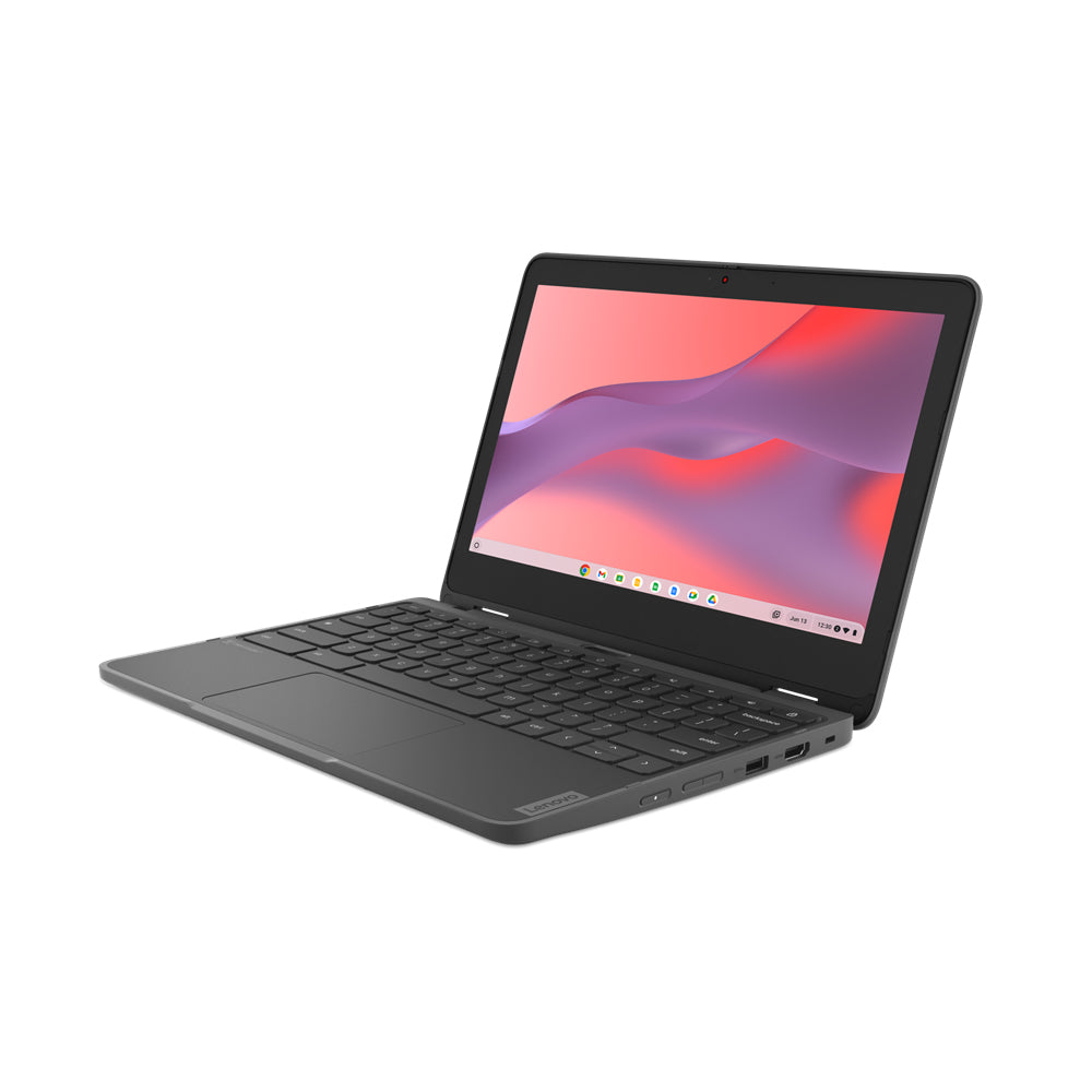 Lenovo 300e Yoga Chromebook Gen 4 MediaTek Kompanio 520 11.6" Touchscreen HD 4 GB LPDDR4x-SDRAM 32 GB eMMC Wi-Fi 6 (802.11ax) ChromeOS English Gray
