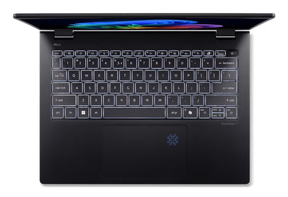 Acer TravelMate P6 14 AI TMP614-54-783H Copilot+ PC Intel Core Ultra 7 256V Laptop 14" WQXGA+ 16 GB LPDDR5x-SDRAM 1 TB SSD Wi-Fi 7 (802.11be) Windows 11 Pro Black