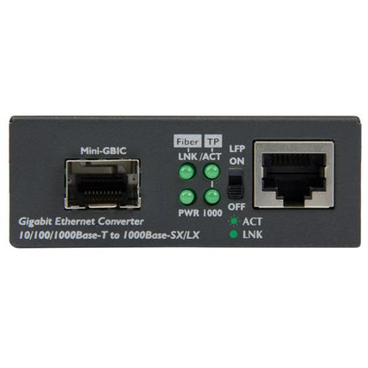 StarTech.com MCM1110SFP network media converter 1000 Mbit/s Multi-mode, Single-mode Black