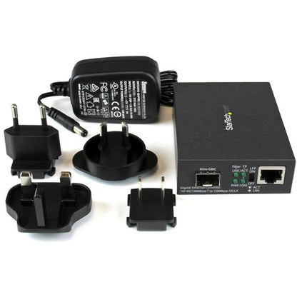 StarTech.com MCM1110SFP network media converter 1000 Mbit/s Multi-mode, Single-mode Black