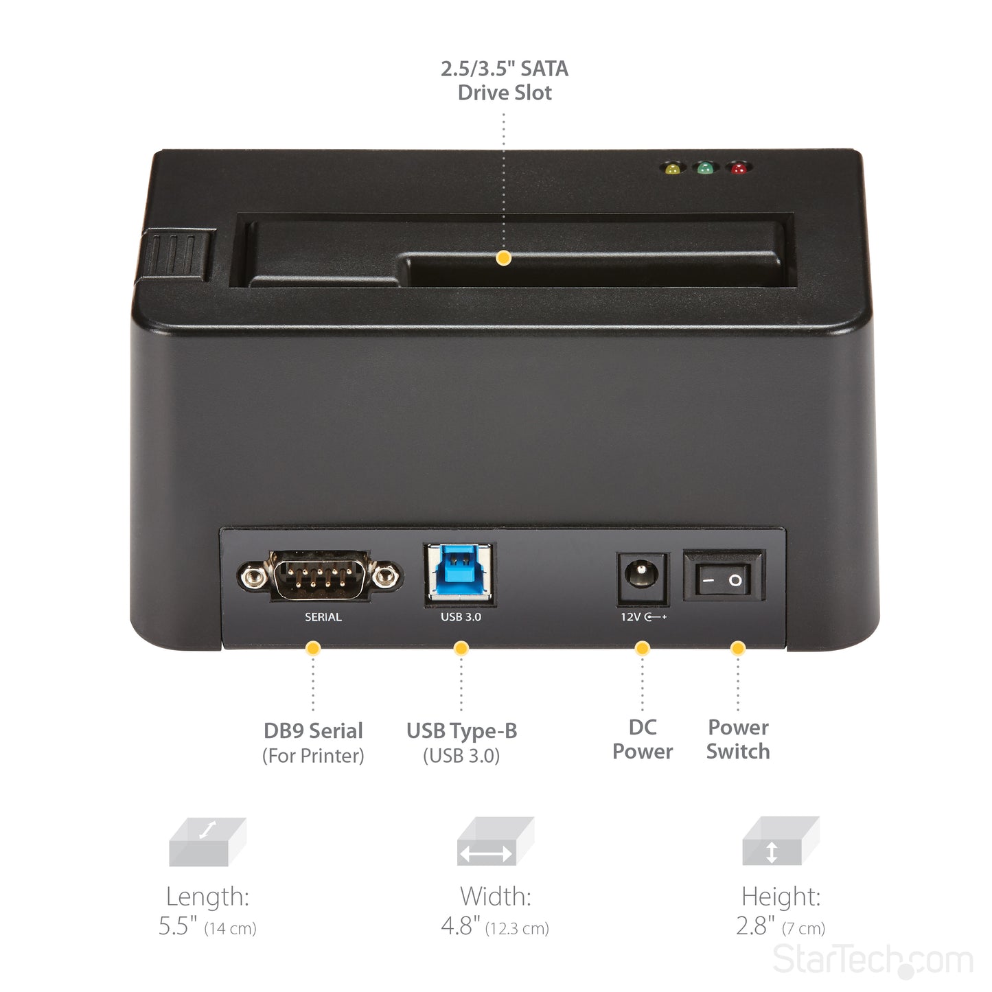 StarTech.com SDOCK1EU3P data storage device part/accessory Disk drive eraser