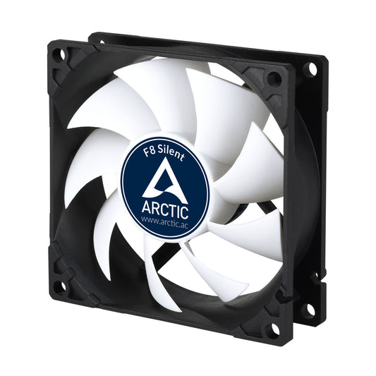 ARCTIC F8 Silent Computer case Fan 3.15" (8 cm) Black, White 1 pc(s)
