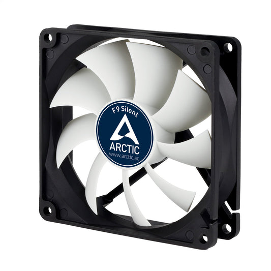 ARCTIC F9 Silent Computer case Fan 3.62" (9.2 cm) Black, White