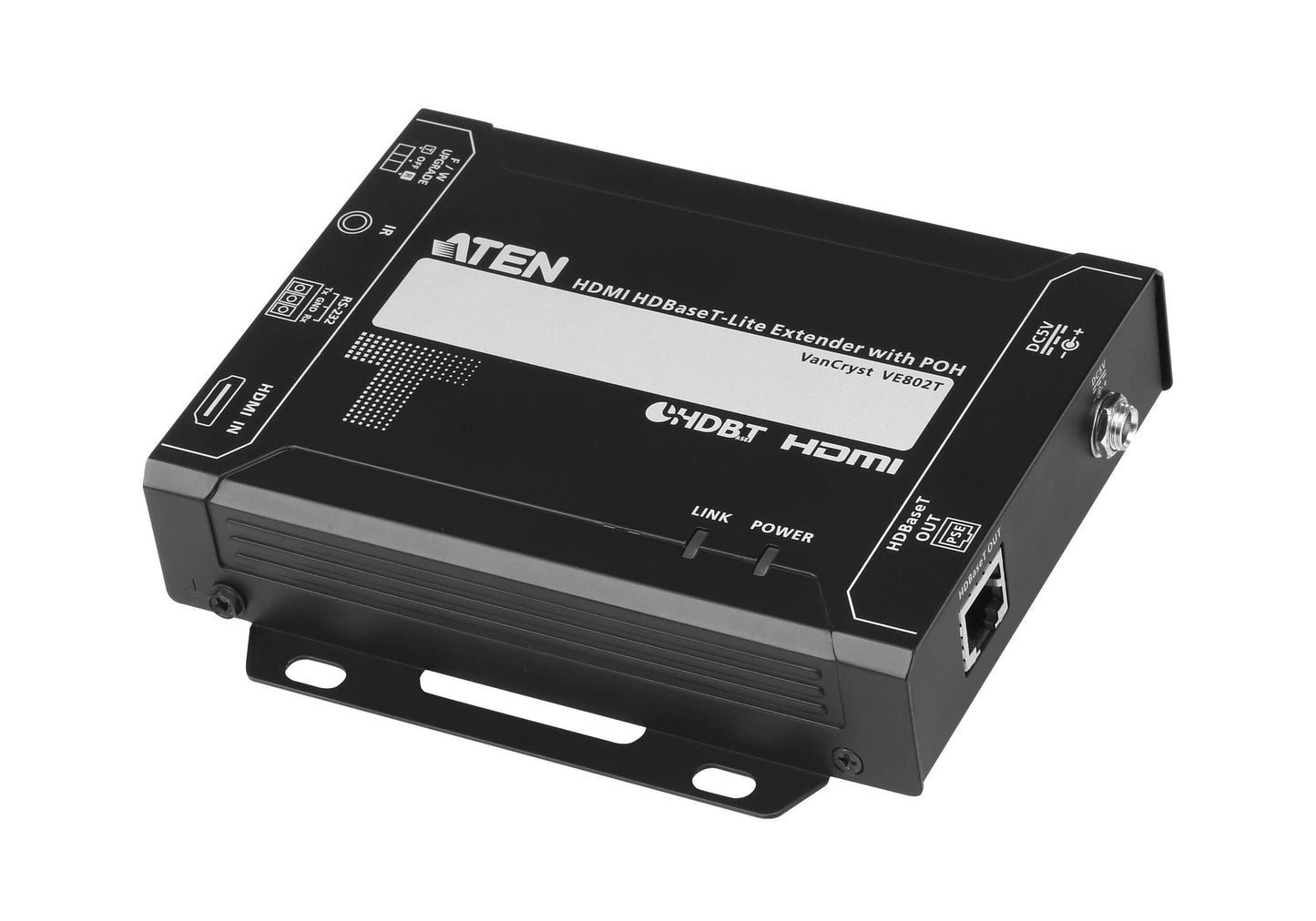 ATEN VE802T AV extender AV transmitter Black