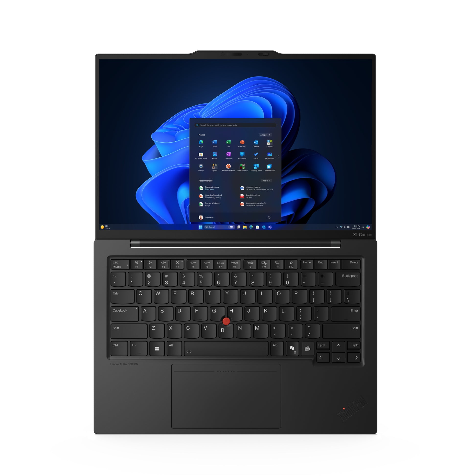 Lenovo ThinkPad X1 Carbon Gen 13 Aura Edition Copilot+ PC Intel Core Ultra 7 268V Laptop 14" Touchscreen WUXGA 32 GB LPDDR5x-SDRAM 512 GB SSD Wi-Fi 7 (802.11be) Windows 11 Pro English Black