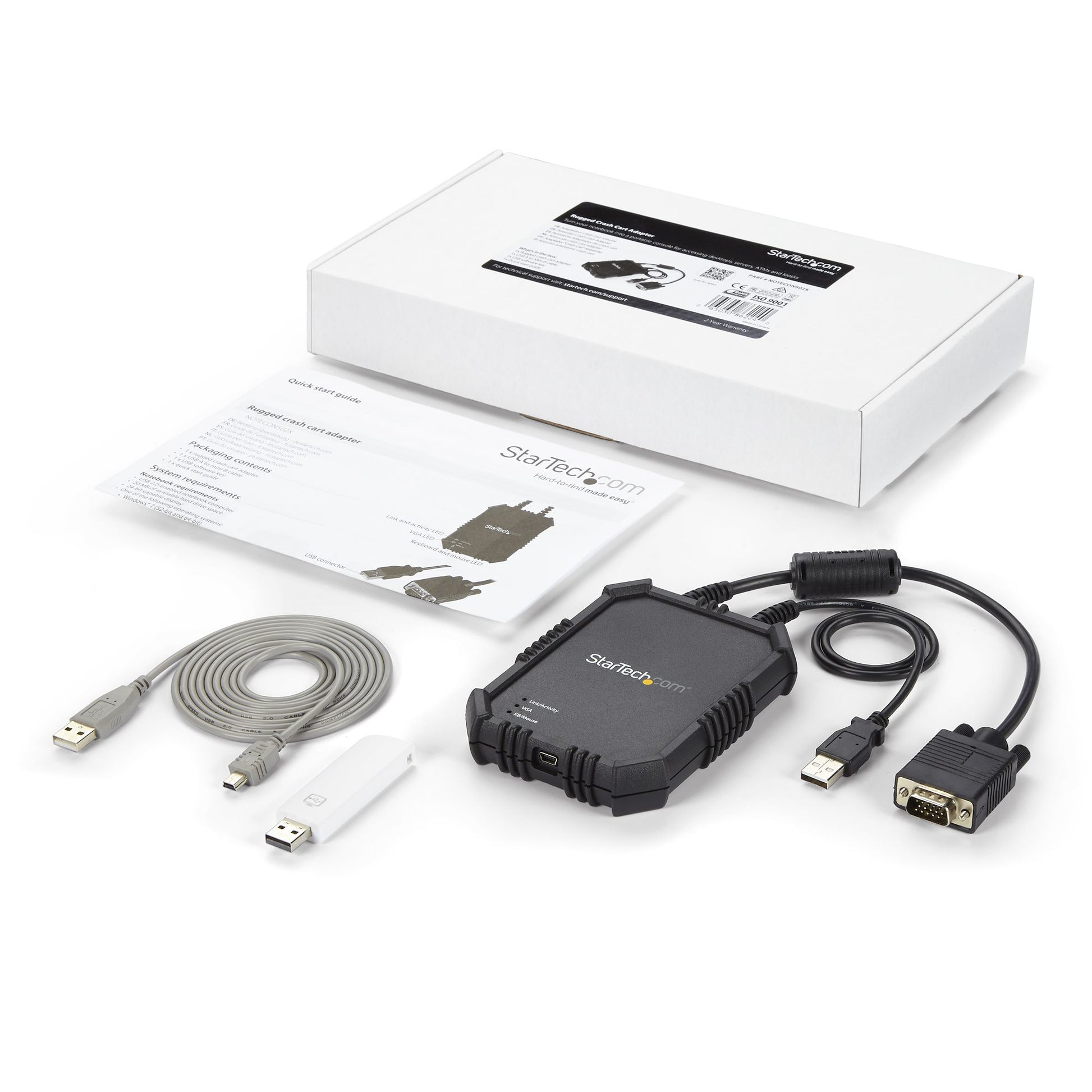 StarTech.com NOTECONS02X KVM switch Black