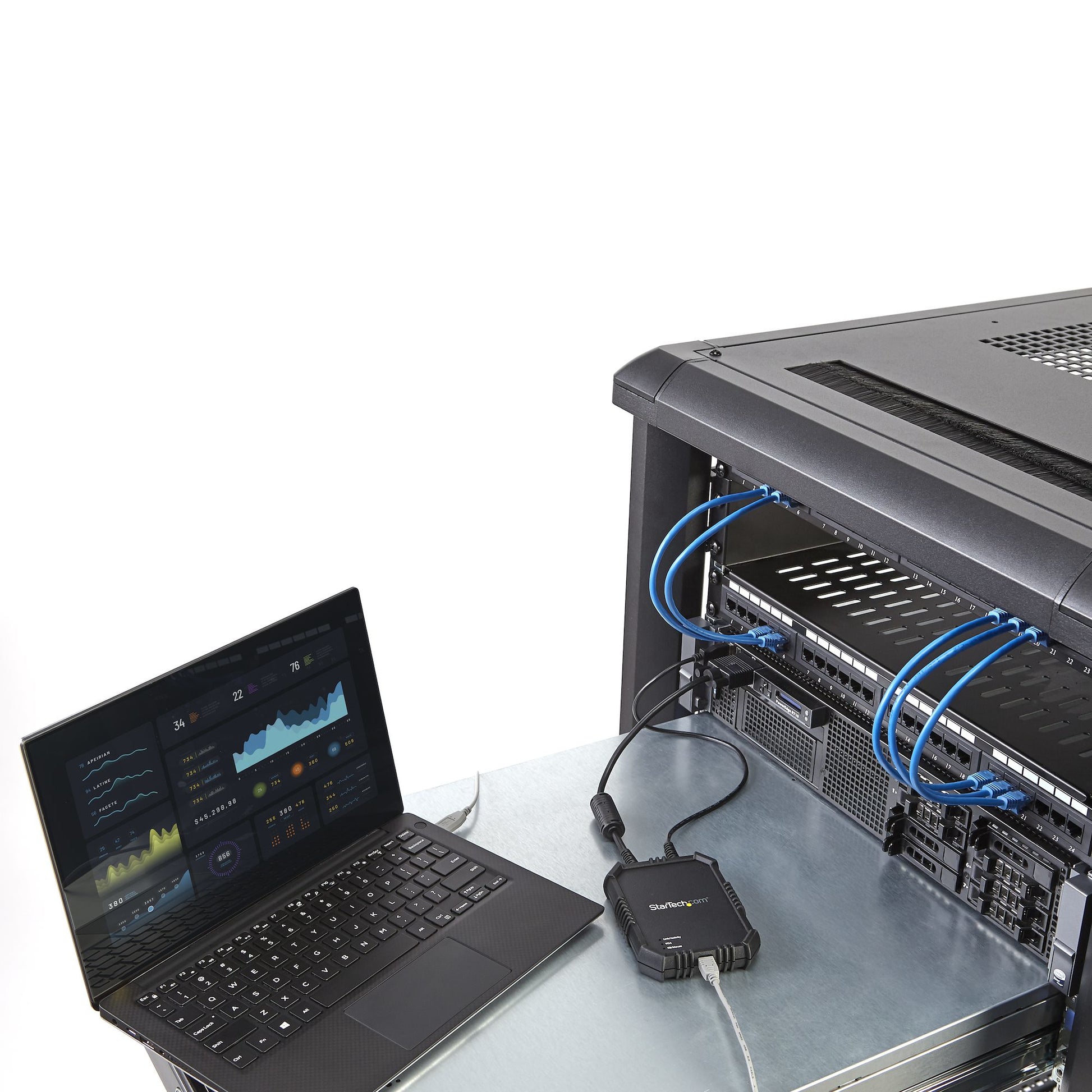 StarTech.com NOTECONS02X KVM switch Black