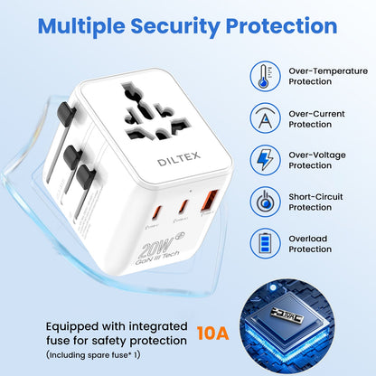 20W GaN III Fast Charging Travel Adapter
