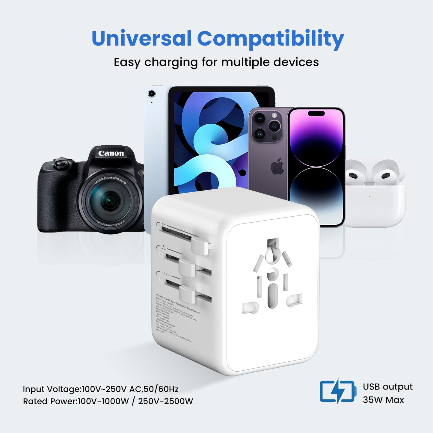 35W Universal Travel Adapter
