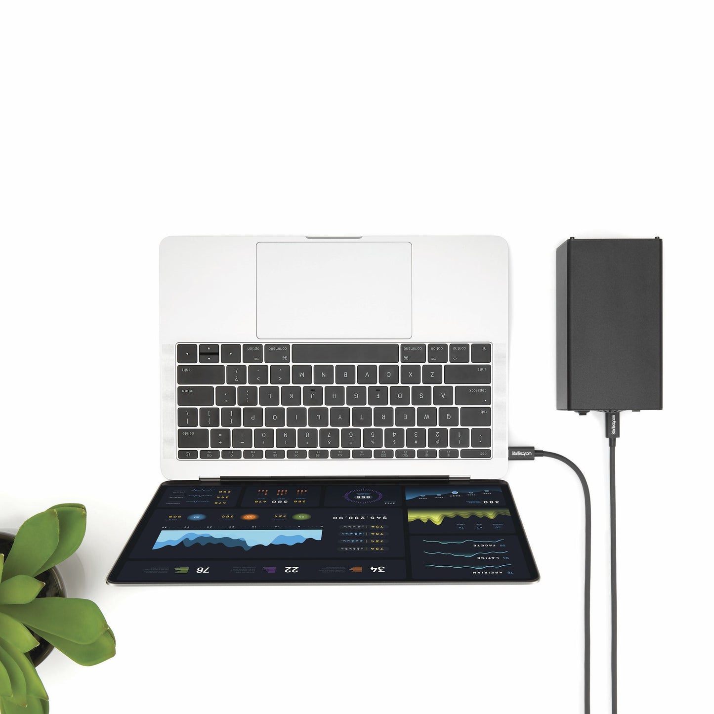 StarTech.com TBLT3MM2M Thunderbolt cable 78.7" (2 m) 20 Gbit/s Black