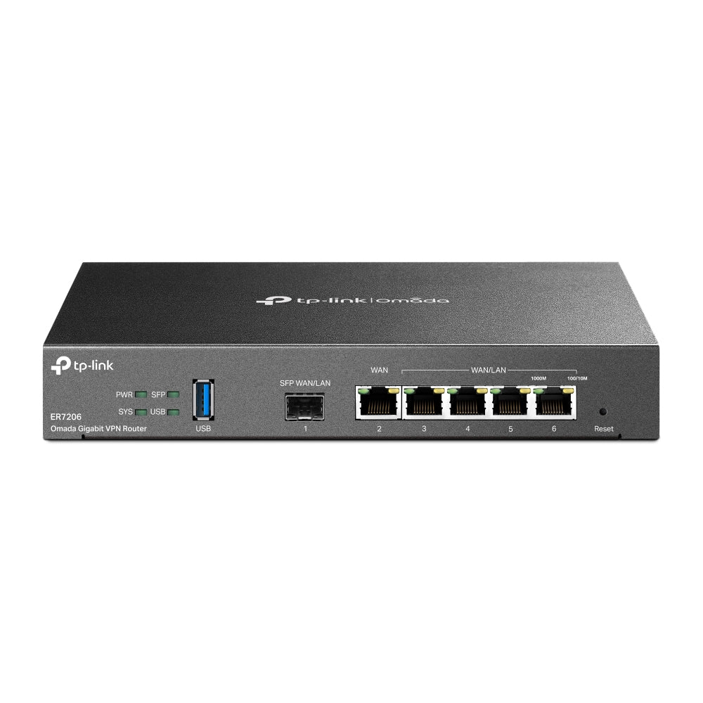 TP-Link Omada ER7206 wired router Gigabit Ethernet Black