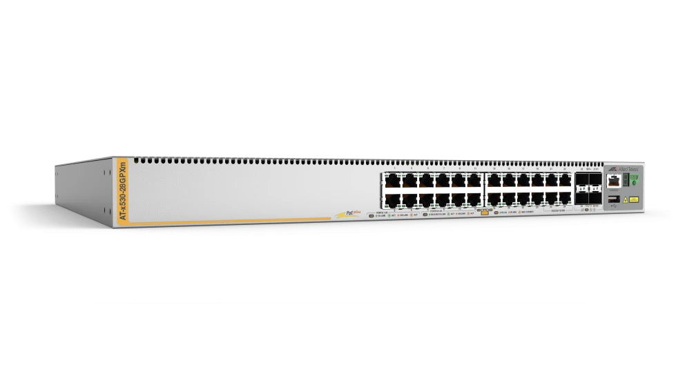 Allied Telesis X530-28GPXM Managed L3 Gigabit Ethernet (10/100/1000) Power over Ethernet (PoE) 1U Silver