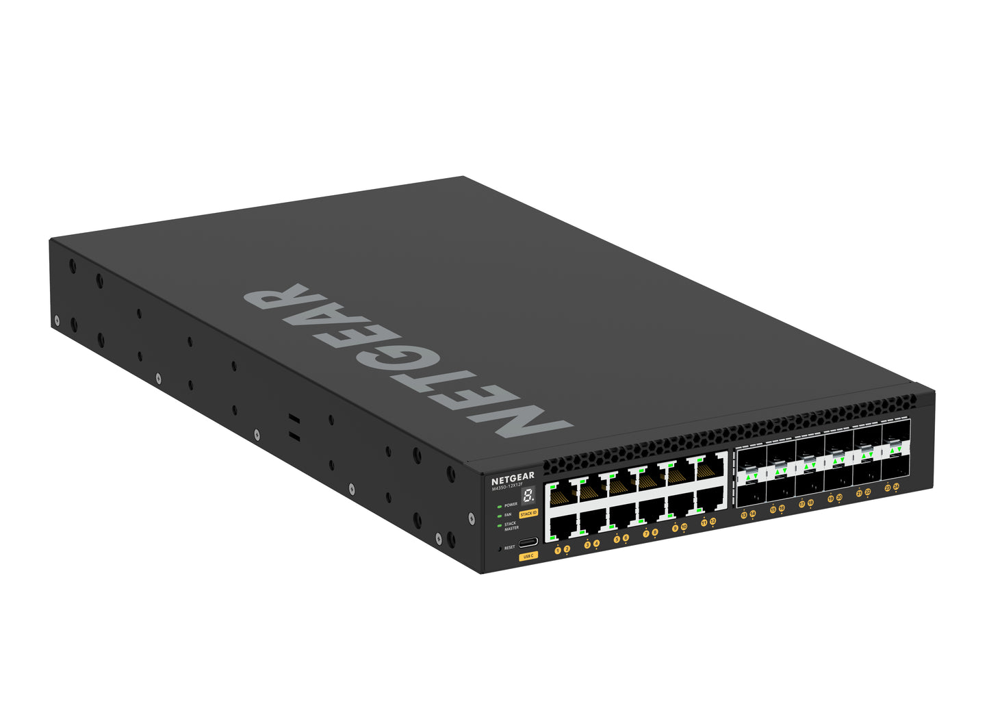 NETGEAR M4350-12X12F Managed L3 10G Ethernet (100/1000/10000) 1U Black